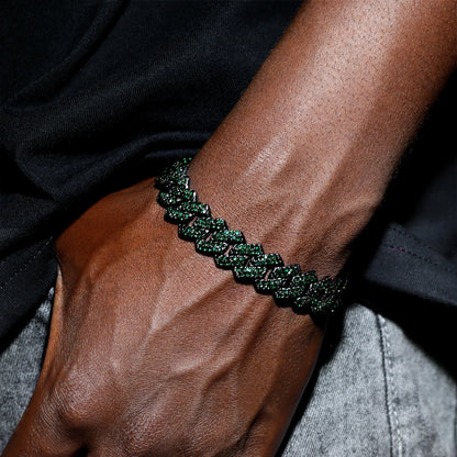 Pulsera Cubana Urban "Iced Out" – Two-Tone